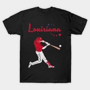 Louisiana USA Baseball T-Shirt